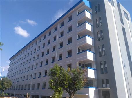 城职院9#学生公寓楼顺遂通过完工验收