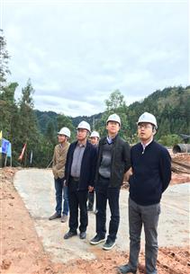 三江县副县长雷原理率队到易地扶贫搬家项目视察