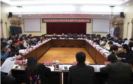 集团公司审核组到公司举行2018年度综合治理绩效审核