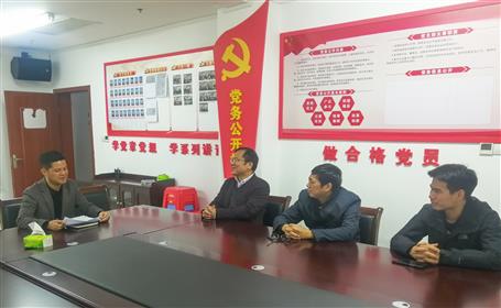 廖立波到分公司承建项目调研指导事情