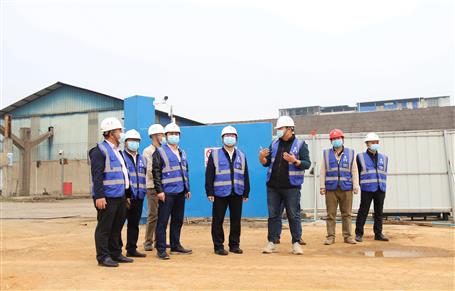 覃振华到第六分公司项目调研指导事情