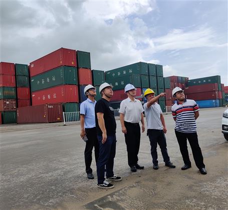蒙胜益到金港分公司项目检查指导事情