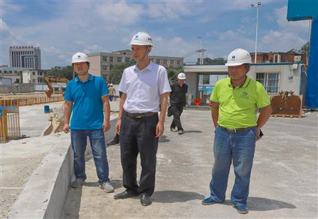 何勇率队到项目开展2022年第二季度清静生产质量综合大检查