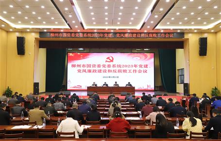 柳州市国资委党委系列聚会在冶建公司礼堂召开