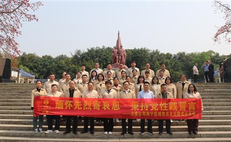 赓续红色血脉 凝聚奋进实力丨南宁区域党总支开展清明祭扫主题党日运动